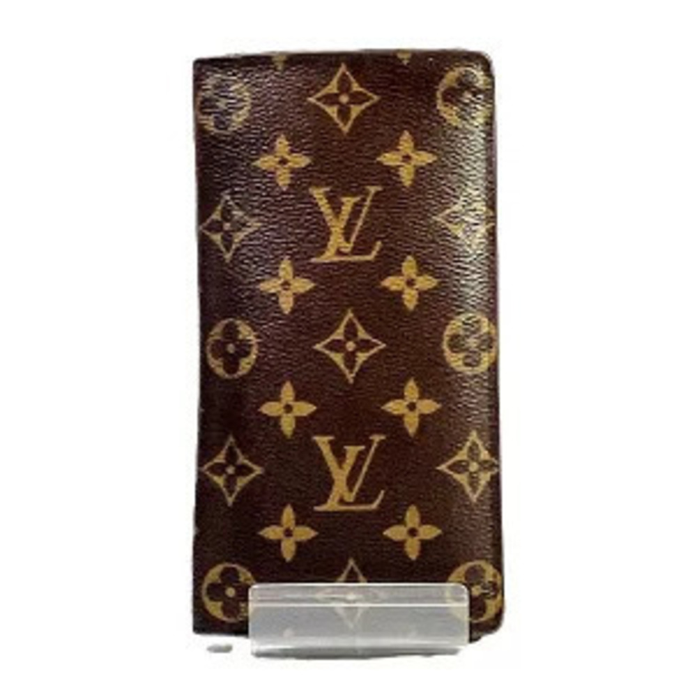 Louis Vuitton Monogram Portefeuille Brazza Long Wallet Bi fold